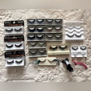 Lot of 15 ARDELL eyelashes plus 2 applicator tools